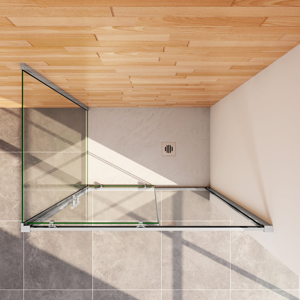 Duschkabine 1400x700 H.1900 mm Schiebetür mit Seitenwand für badezimmer