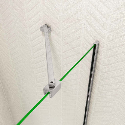 Duschkabine 185 Höhe Drehtür 100 mit Seitenwand 90 cm Duschwanne Duschablauf