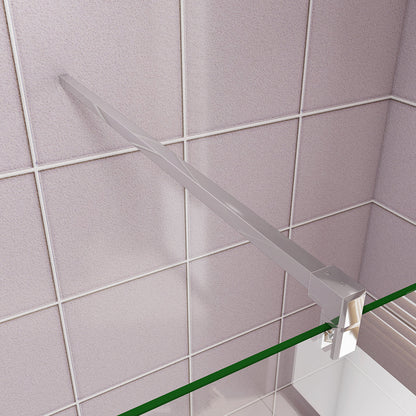 Duschkabine 1cm Walk in Duschwänd 27.7 mit 2xStabilisationsstange 90cm für badezimmer