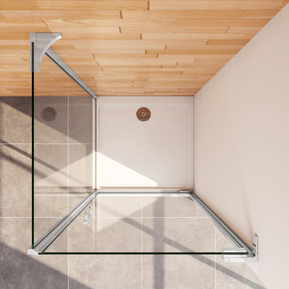 Duschkabine 760x700 H.1850 mm Drehtür mit Seitenwand badezimmer ideen