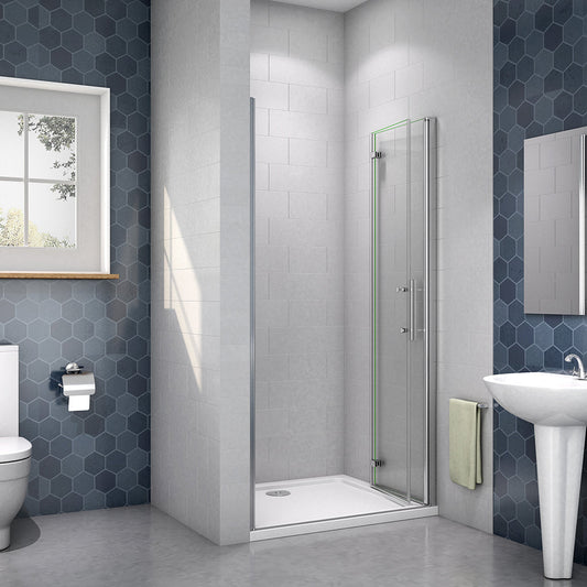 Duschkabine 800 H.1850 mm Falttür Nischentür Duschtasse 800x700mm für badezimmer