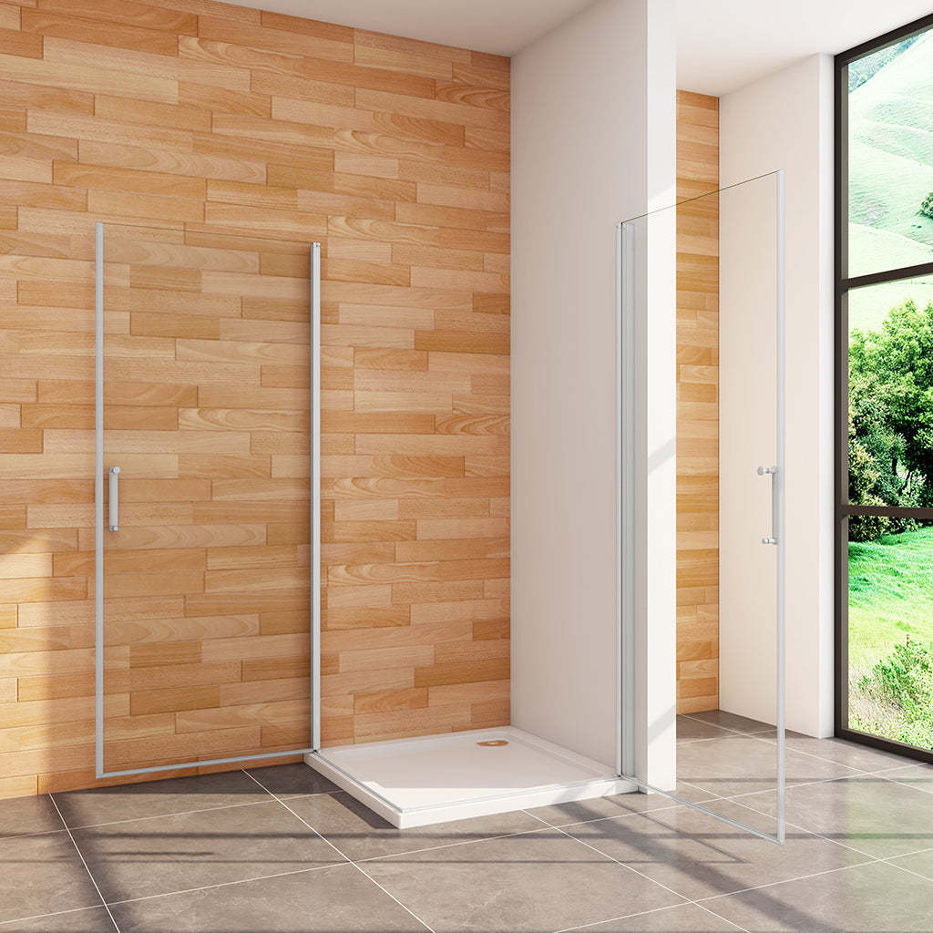 Duschkabine 800x700 H.1850 mm Drehtür Eckeinstieg Duschtasse für badezimmer