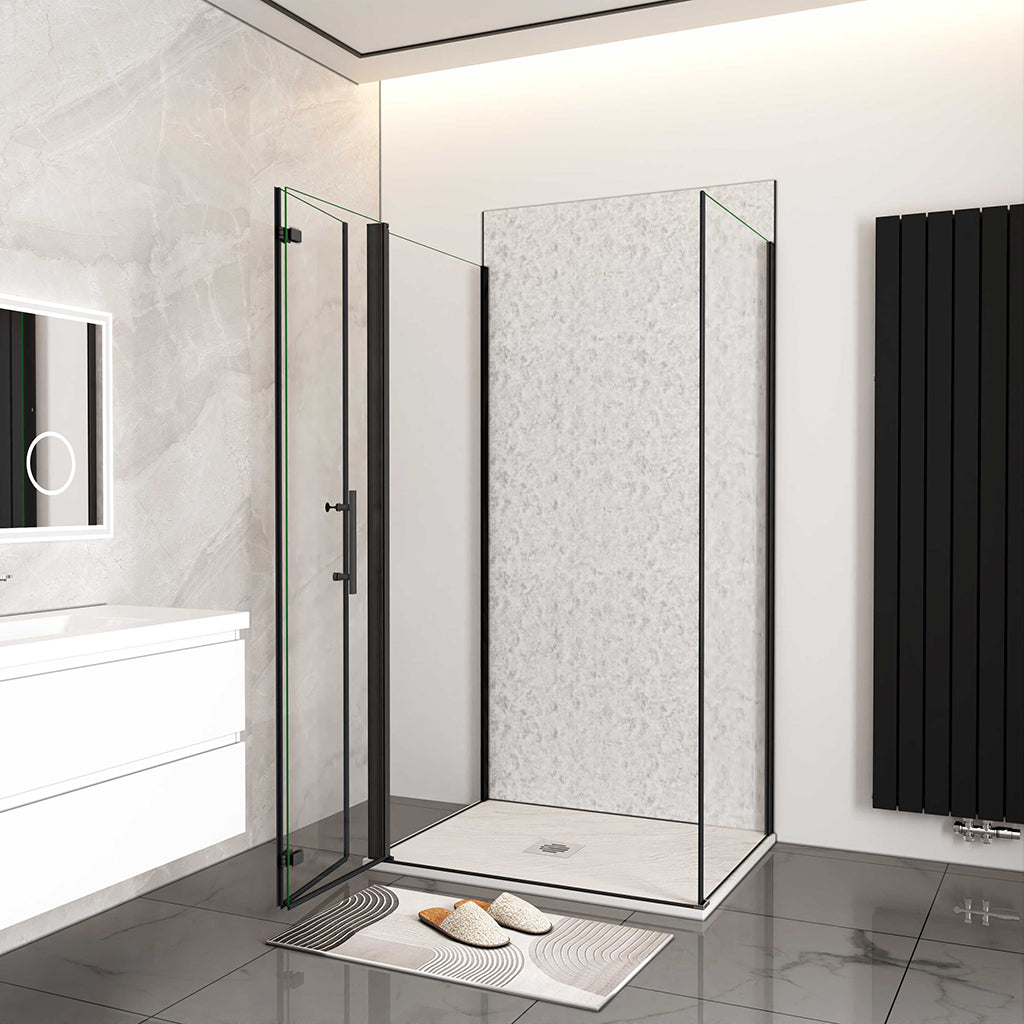 Duschkabine 80x70 H.195 cm U Form Dusche Falttür badezimmer ideen