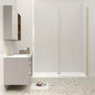Duschkabine 8mm NANO Glas 110 cm Walk in Duschtrennwand goldfarben