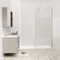 Duschkabine 8mm NANO Glas 110 x 200 cm goldfarben
