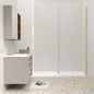 Duschkabine 8mm NANO Glas 120 cm Walk in Duschtrennwand goldfarben