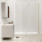 Duschkabine 8mm NANO Glas 70 cm Duschwand für Dusche Gold