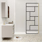 Duschkabine 8mm NANO Glas Walk-In Duschwand 100 cm goldfarben