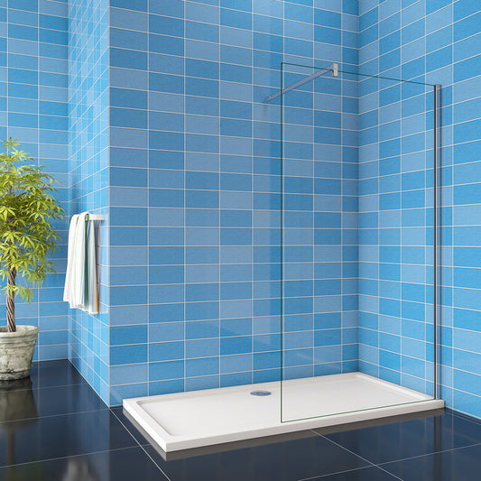 Duschkabine 900 H.2000 mm 10mm Walk in Duschwänd mit Stabilisationsstange 1400mm für badezimmer