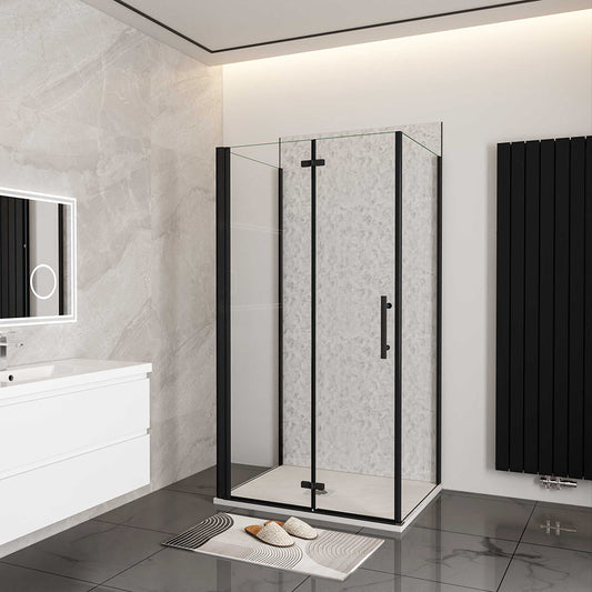 Duschkabine 900x700 H.1950 mm U-Form Dusche Falttür für badezimmer