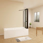 Duschkabine 900x750 H 1400 mm Badewannenseitenwand mit Seitenwand für badezimmer