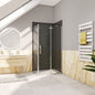 Duschkabine 900x800 H.1850 mm Drehtür mit Seitenwand badezimmer ideen