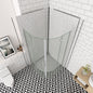 Duschkabine 900x900 H.1950 mm Falttür Runddusche Eckeinstieg Wandverkleidung badezimmer ideen