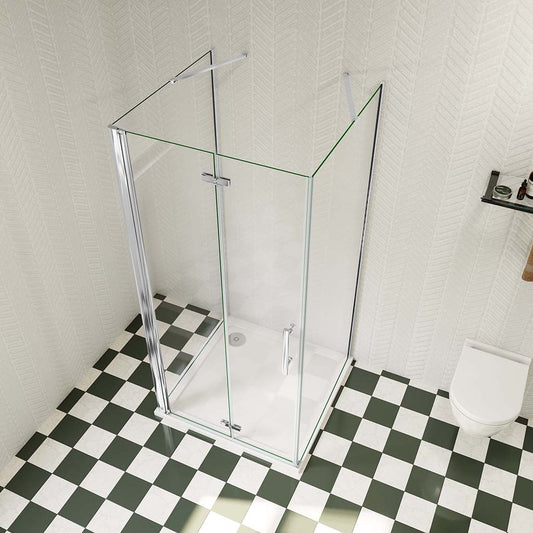 Duschkabine 900x900 H.1950 mm U-Form Dusche Falttür