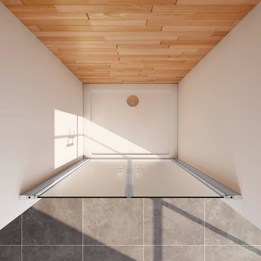 Duschkabine Doppelpendeltüren 1200xH1950 Duschtasse 1200x700 mm badezimmer ideen