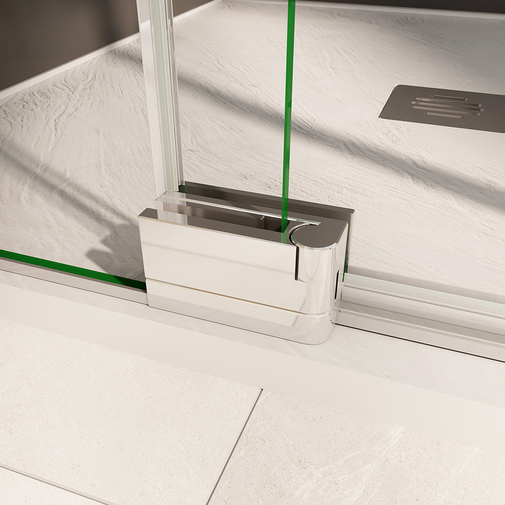 Duschkabine Drehtür Eckeinstieg 1000x1000xH1950mm Wandverkleidung