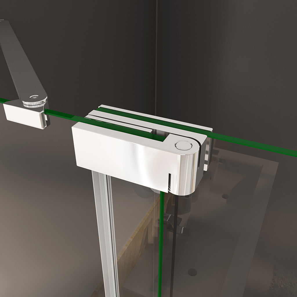 Duschkabine Drehtür Eckeinstieg 100x100 H195 cm duschrückwände für badezimmer