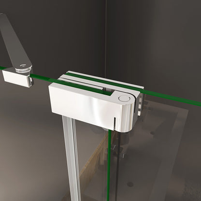 Duschkabine Drehtür Eckeinstieg 100x80 H195 cm duschrückwände für badezimmer