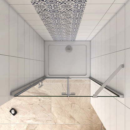 Duschkabine Drehtür Nischentür 80xH185 Duschtasse 100x80 cm badezimmer ideen