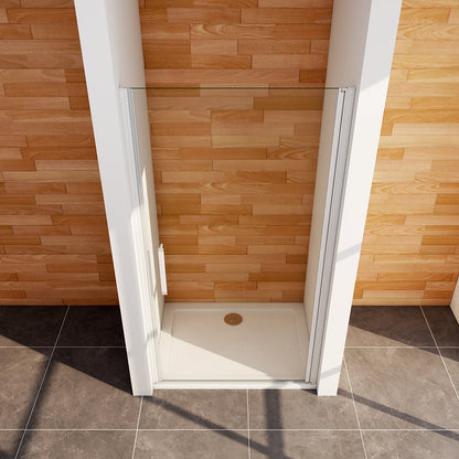 Duschkabine Drehtür grauweiss Nischentür 100xH185 Duschtasse 100x80 cm für badezimmer