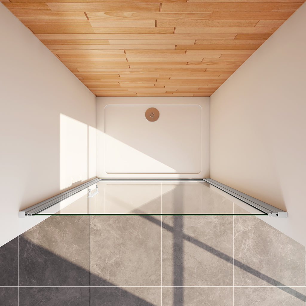 Duschkabine Drehtür grauweiss Nischentür 90xH185 Duschtasse 100x90 cm für badezimmer