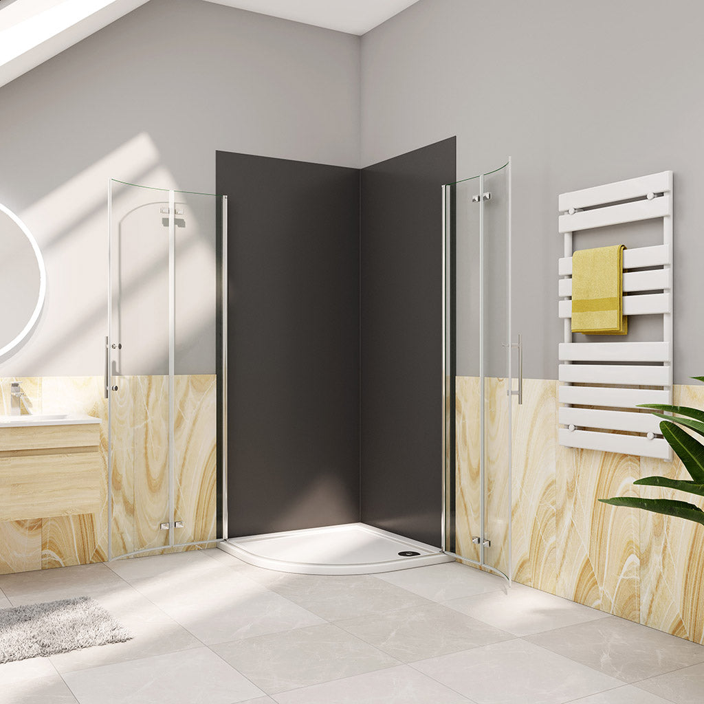 Duschkabine Falttür Runddusche Eckeinstieg 800x800xH1950mm für badezimmer