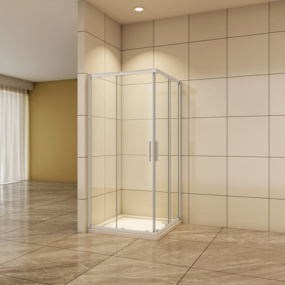 Duschkabine Schiebetür Eckeinstieg 900x900xH1850mm für badezimmer