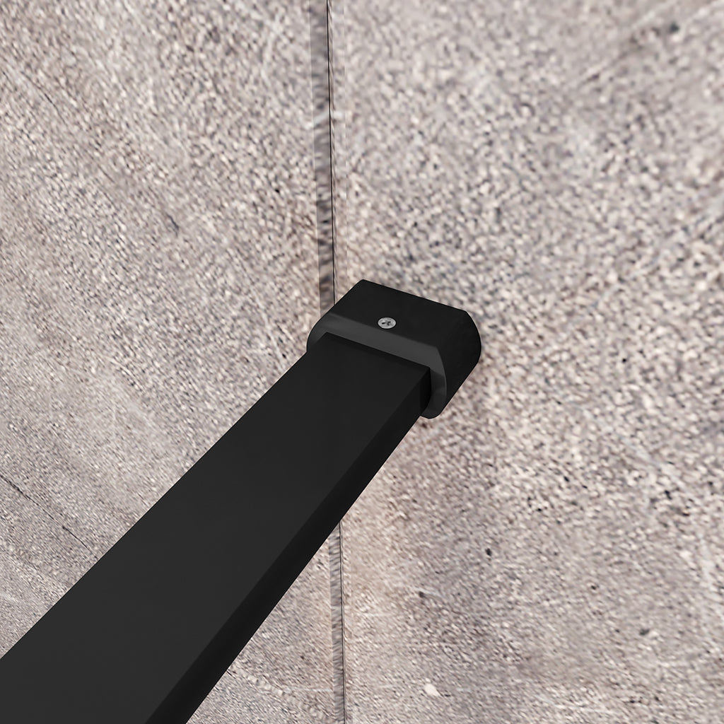 Duschkabine Walk in Duschwänd 60 mit Stabilisationsstange 90 cm für badezimmer