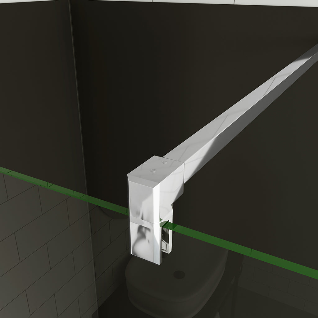 Duschkabine begehbare dusche Duschwänd glas 60 mit Stabilisationsstange 90 cm duschrückwände badezimmer ideen