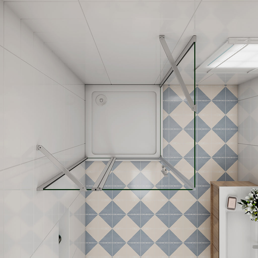 Duschkabinen 195 Höhe Drehtür 120 mit Seitenwand 70 cm Duschtasse Ablaufgarnitur badezimmer ideen