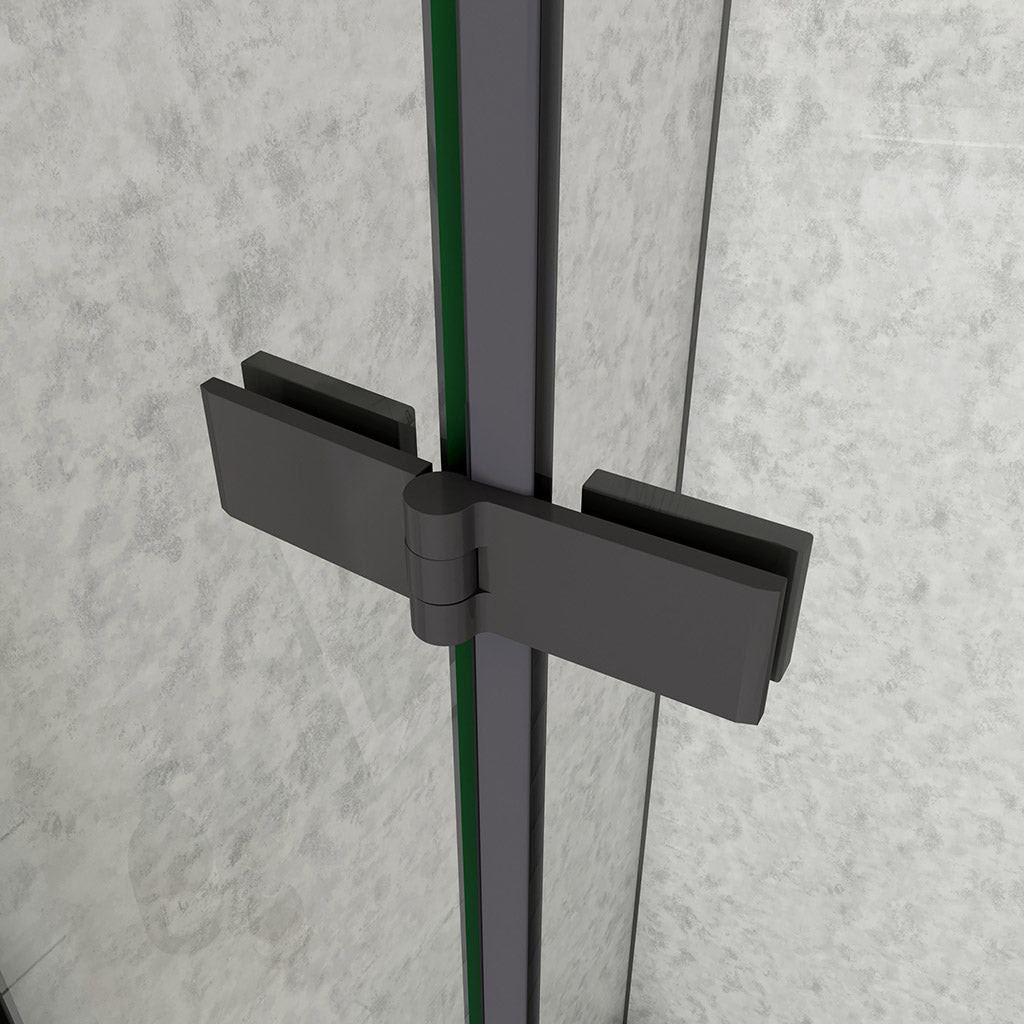 Duschkabinen 90x90 Falttür Runddusche Eckeinstieg H195 cm badezimmer ideen