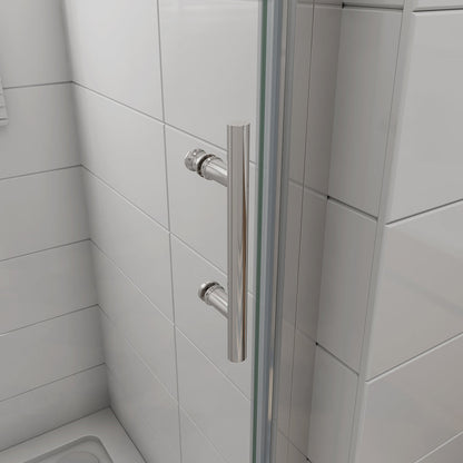 Duschkabinen Drehtür Nische 100 H185 Duschwanne 100x90 cm badezimmer ideen