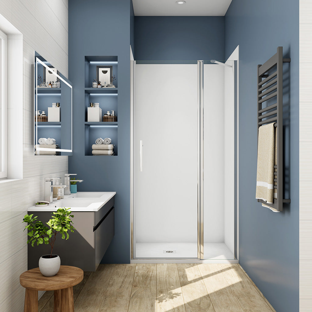 Duschkabinen Drehtür Nischentür 100 H195 cm badezimmer ideen