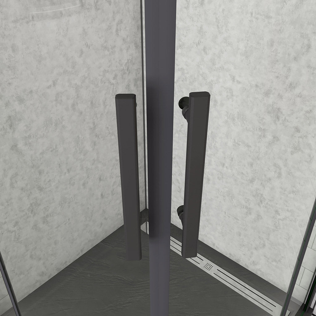 Duschkabinen Falttür Runddusche Eckeinstieg 900x900xH1950mm für badezimmer