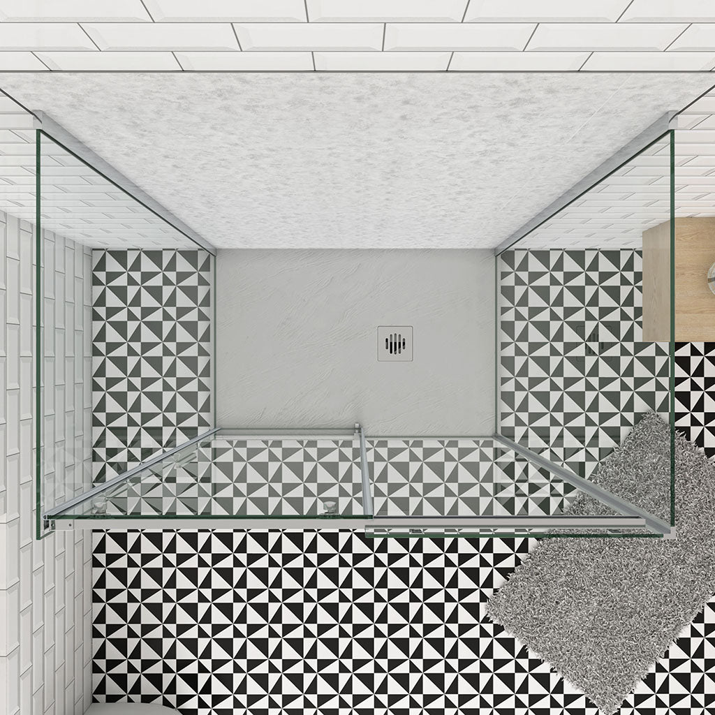 Duschkabinen Schiebetür U Form 160x80xH195 cm badezimmer ideen