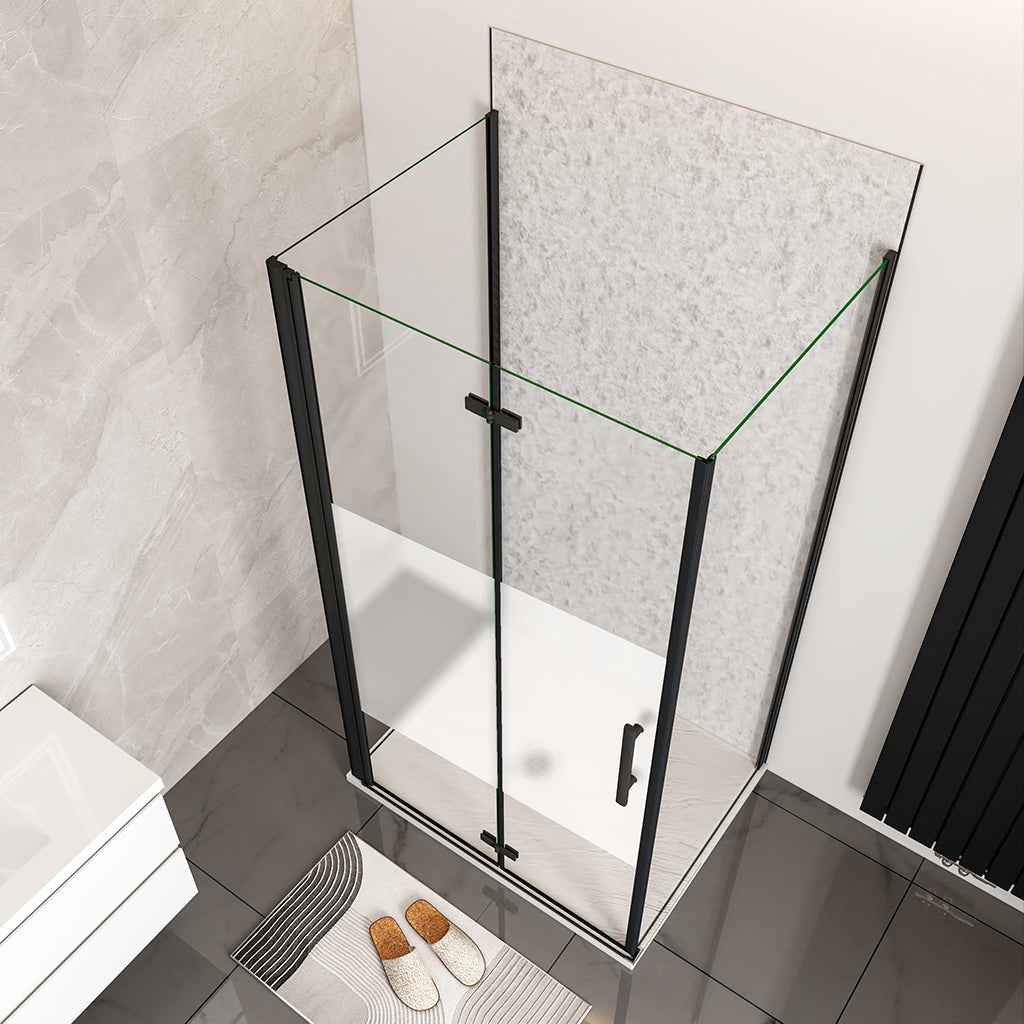 Duschkabinen U-Form 1000x900xH1950 mm Dusche Falttür Schutzfolie für badezimmer