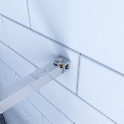 Duschkabinen Walk in Duschwänd 1100 mit Stabilisationsstange 730 1200 mm für badezimmer