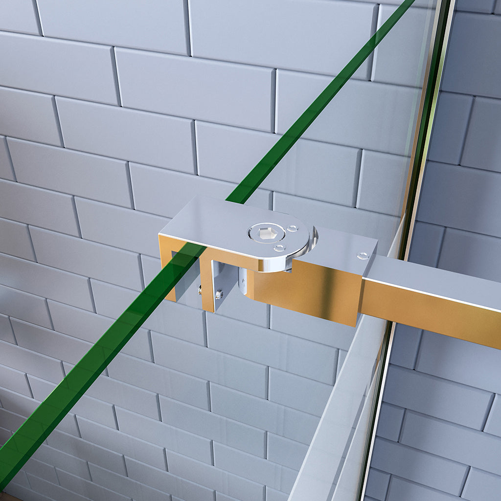 Duschkabinen Walk in Duschwand 140 mit Stabilisationsstange 73-120 cm für badezimmer