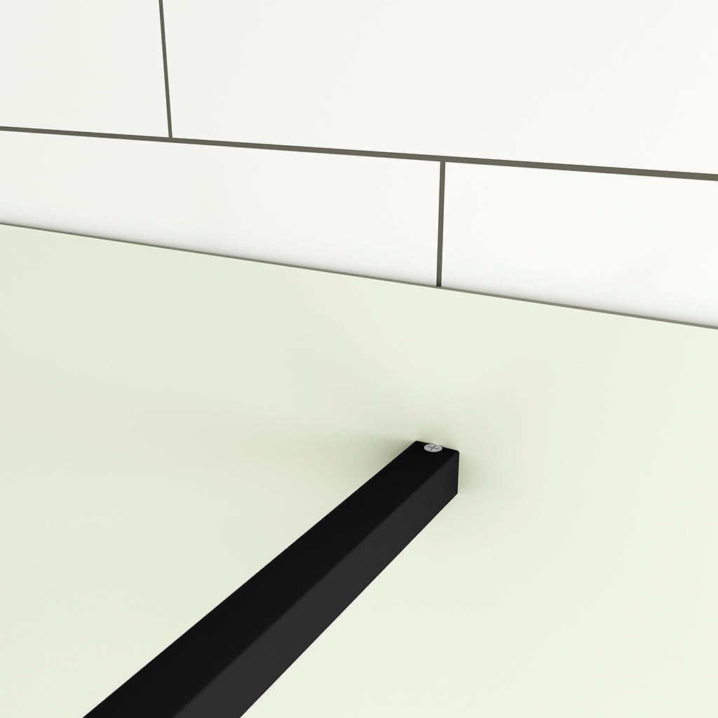 Duschkabinen Walk in Duschwand 500 mit Stabilisationsstange 900mm Aluverbundplatte für badezimmer