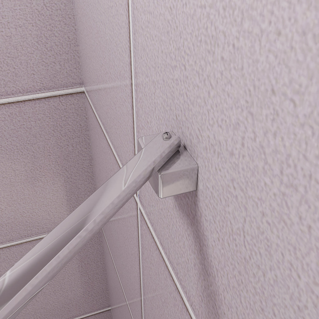 Duschkabinen Walk in Duschwänd 90 mit Stabilisationsstange 45 cm für badezimmer