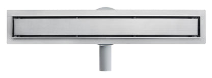 Duschrinne mit 360° drehbarem Siphon, befliesbarer Bodenablauf mit Geruchsstop und Haarsieb 80cm