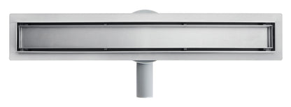 Duschrinne mit 360° drehbarem Siphon, befliesbarer Bodenablauf mit Geruchsstop und Haarsieb 80cm