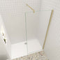 Duschtrennwand 10mm ESG Glas 120 cm goldfarben