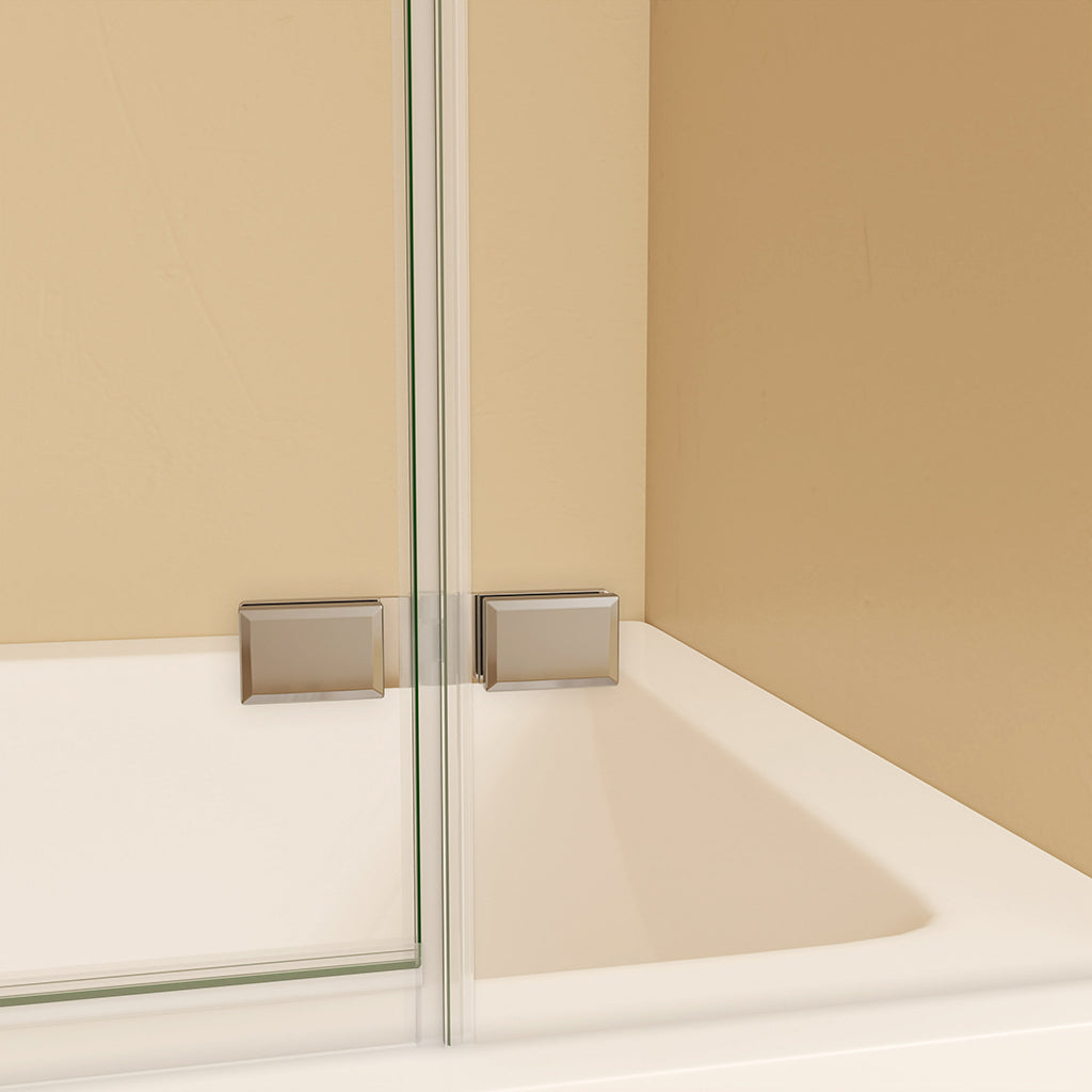 Duschtrennwande duschwand Badewannenaufsatz 100 H140 cm für badezimmer