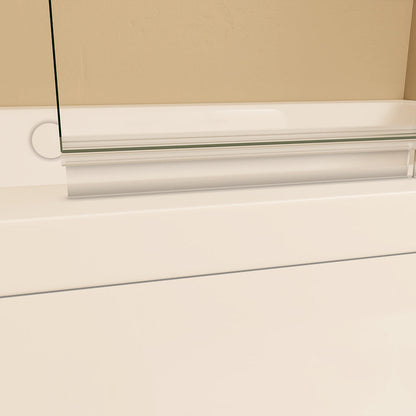 Duschwand Badewannenaufsätz 100 H140 cm ESG GLAS für badezimmer