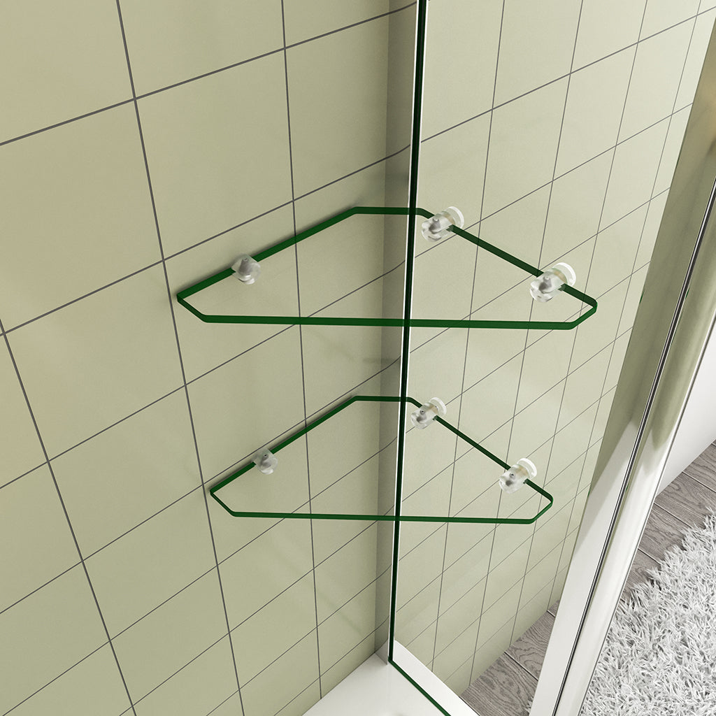 Duschwänd Badewannenaufsätz Duschabtrennung 120 H140 cm