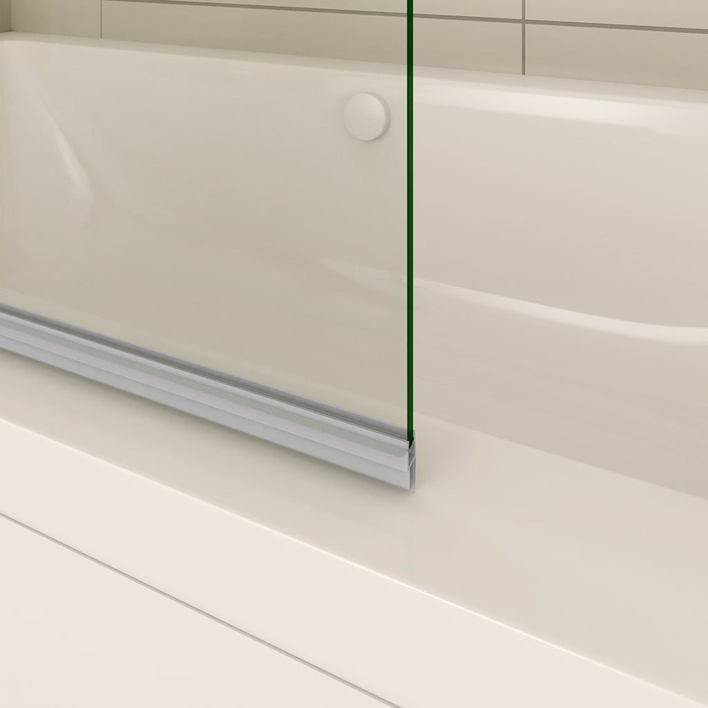 Duschwand Duschabtrennung Badewannenaufsätz 100 H140 cm badezimmer ideen