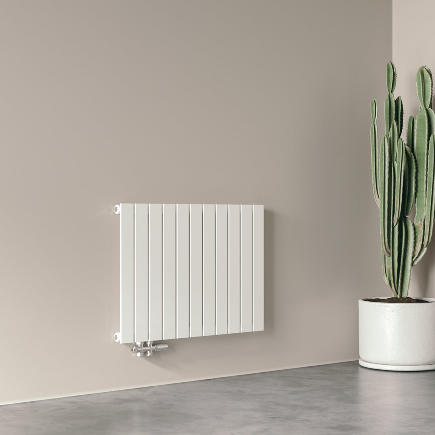 Heizkörper Flach 600x830mm Design-Heizkörper Paneelheizkörper Einlagig Horizontal Seitenanschluss