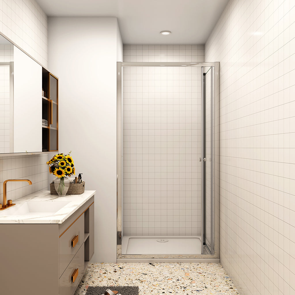 Falttür 900xH.1850 Duschtasse 900x700 mm für badezimmer