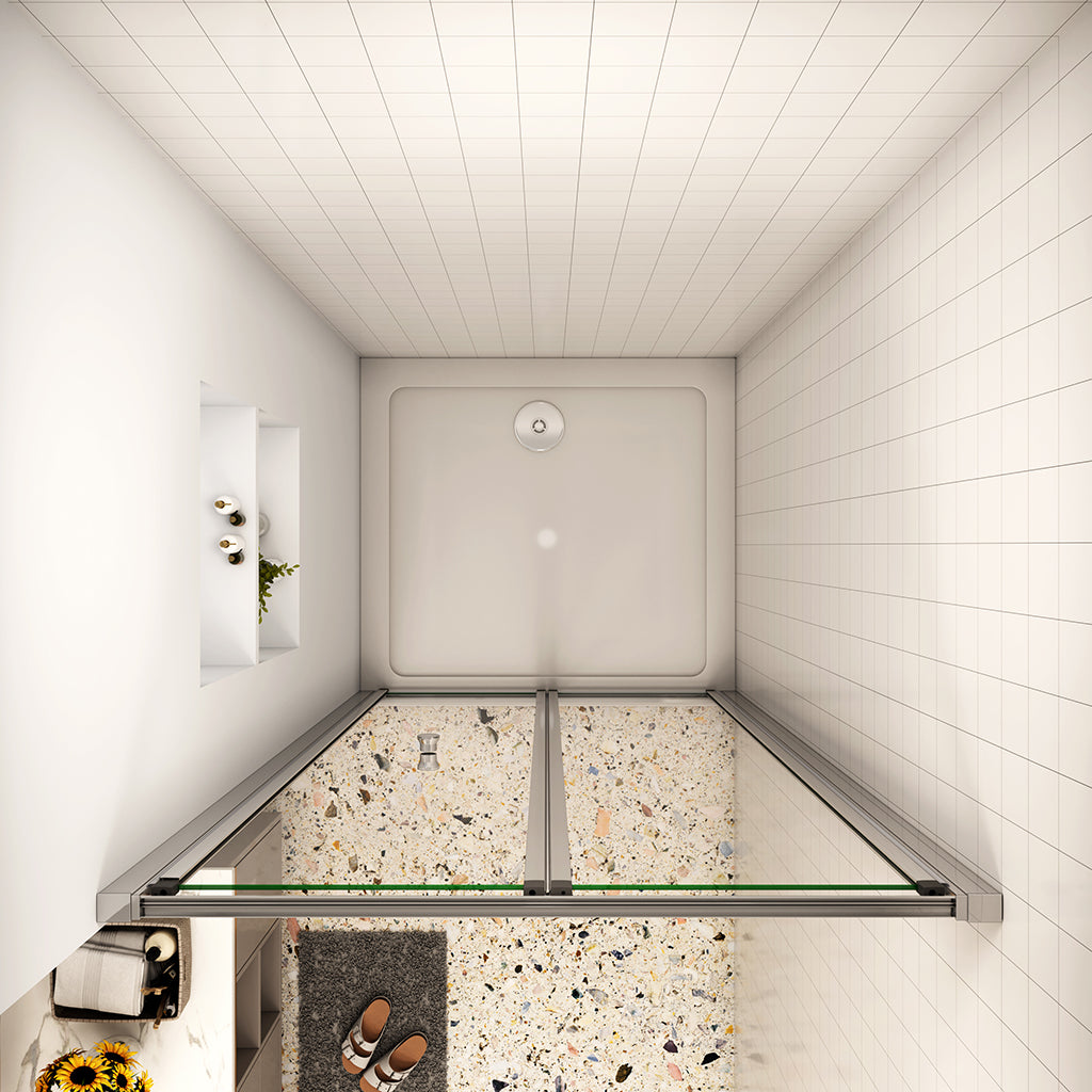 Falttür 90xH.185 Duschtasse 90x90 cm badezimmer ideen